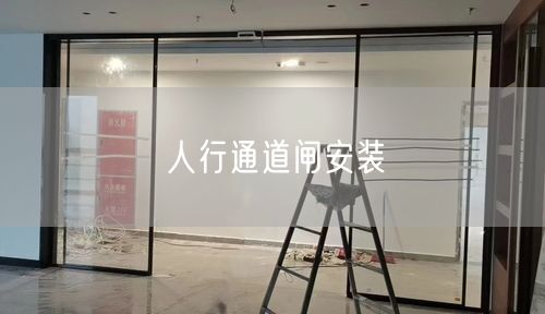 人行通道闸安装